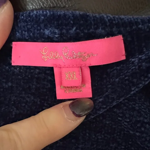 Lilly Pulitzer Navy Blue Crew Neck Sweater - Picture 4 of 4
